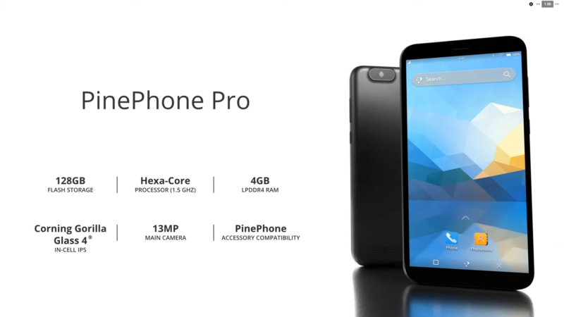Promotional image of cutting-edge smartphone.