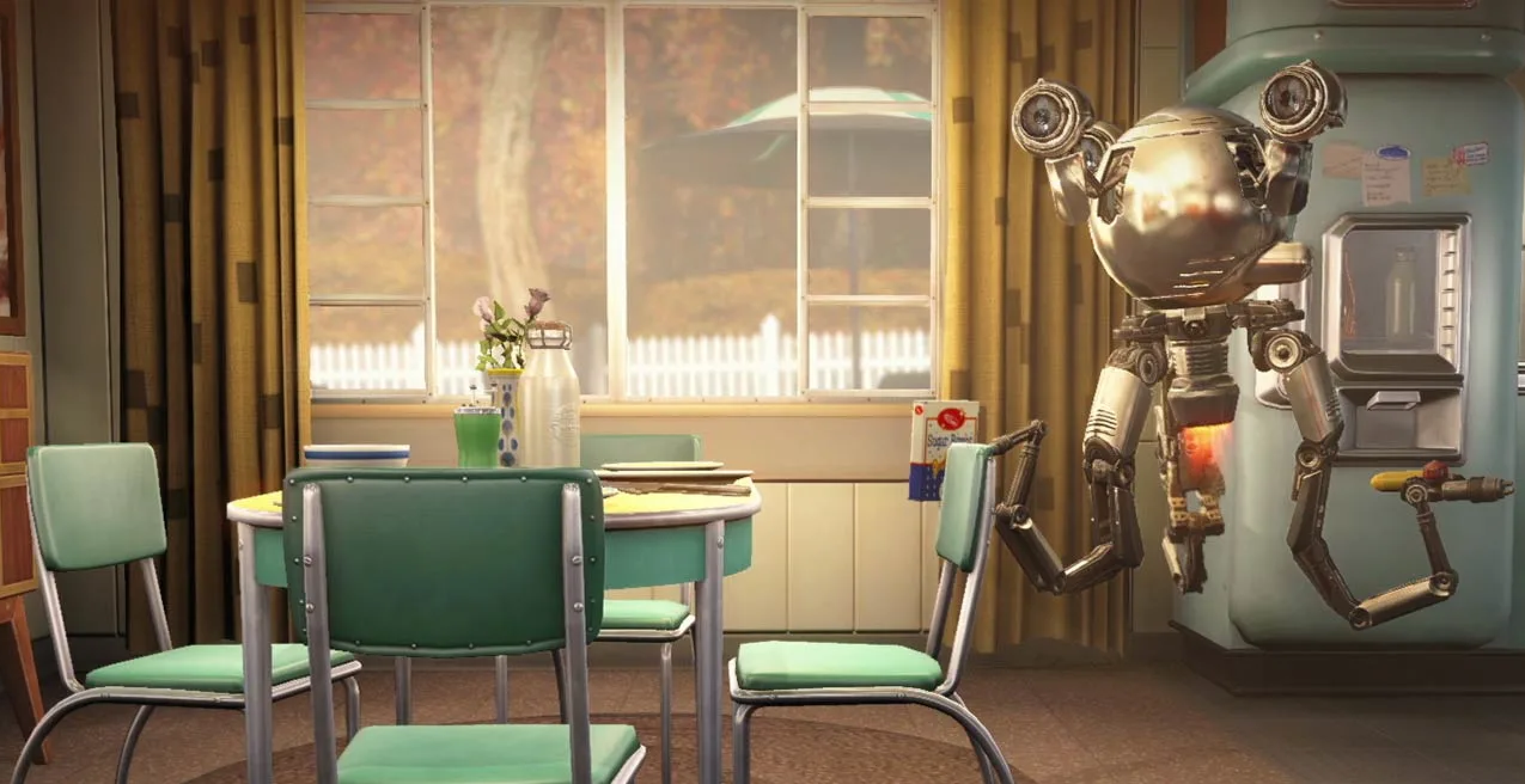 Fallout tv series. Mr Handy Fallout 4. Робот домохозяйка. Робот повар. Анимированная умная мебель для фоллаут 4.