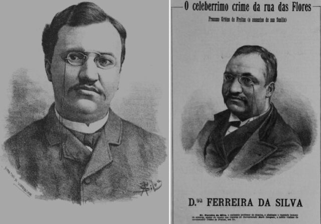 Recovered portraits of Antonio Joaquim Ferreira da Silva, a chemist who played a key role in assessing the forensic evidence of the case. 