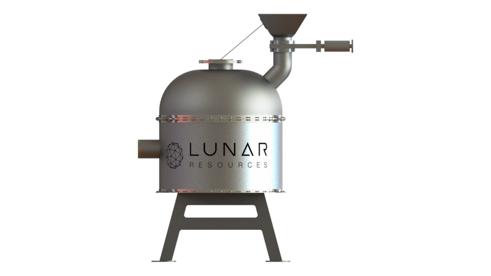 Technology Rendering of a molten resource extractor under development by Lunar Resources.