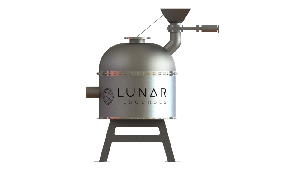 Rendering of a molten resource extractor under development by Lunar Resources.