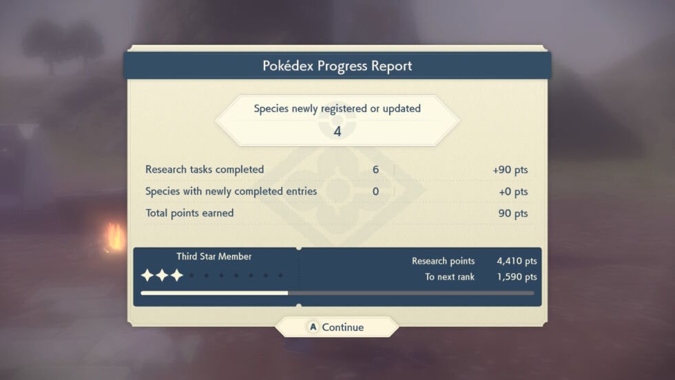 Filling out your Pokédex helps you rank up, which gets you access to better items, additional side quests, and the later regions of the game.