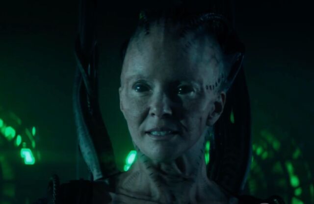 Annie Wersching plays the Borg Queen this time around.