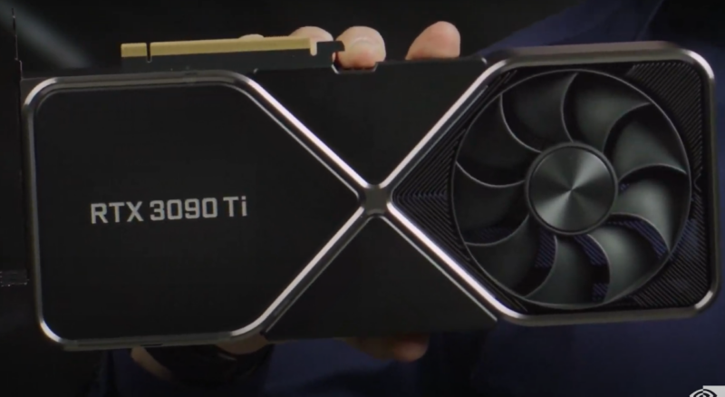 Nvidia showed off the RTX 3090 Ti at CES 2022 in January. 