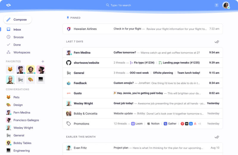 Is that Google Inbox? Nope, that