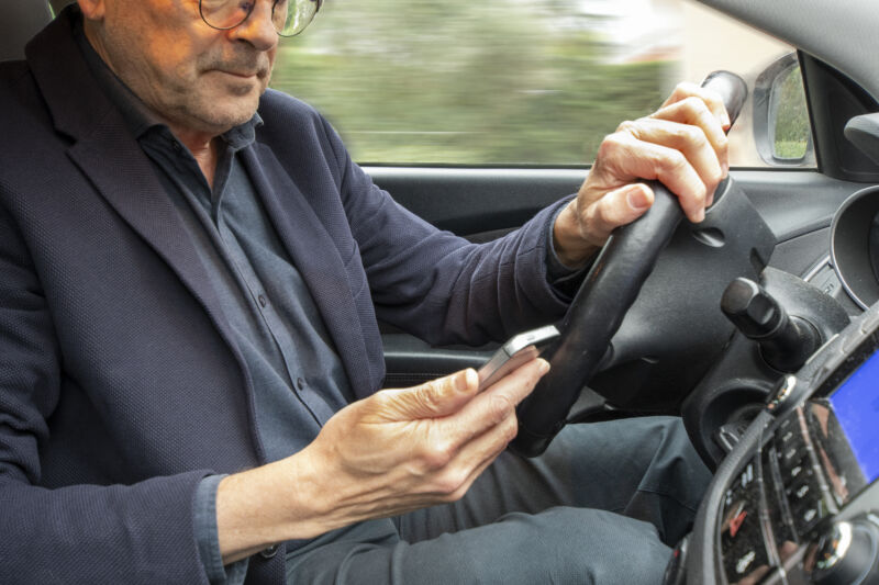 Most people know they shouldn't check their phones while driving, but it's a hard habit to shake, particularly if you have a car fitted with an advanced driver assist that helps steer.