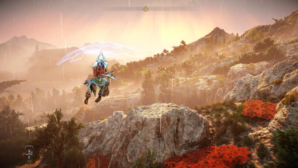 L’un des modes de transport d’Aloy en <em>H:FW</em>.