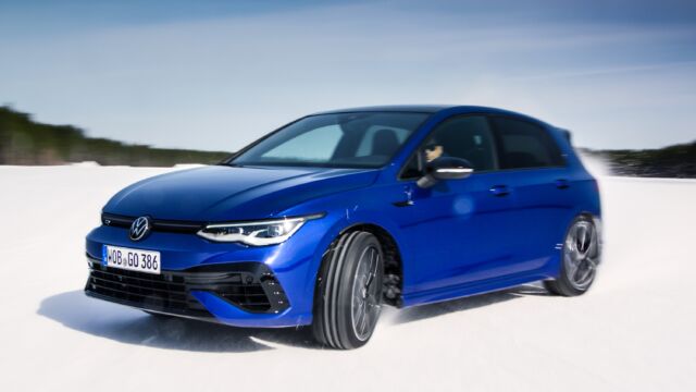 The 2022 Volkswagen Golf R looks staid, drives like a hooligan
