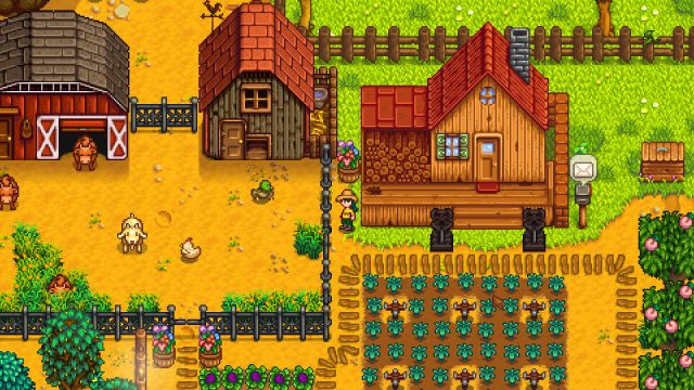 The popular farming sim <em>Stardew Valley</em>.