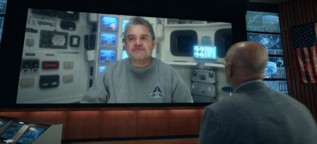 Patton Oswalt guest-stars as Captain Lancaster, deployed on a one-man mission to Mars.