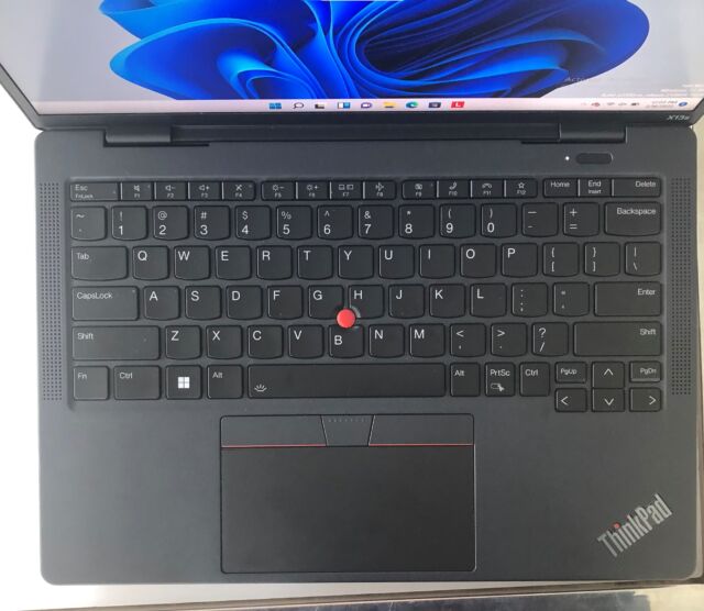 Lenovo ThinkPad X13s keyboard.