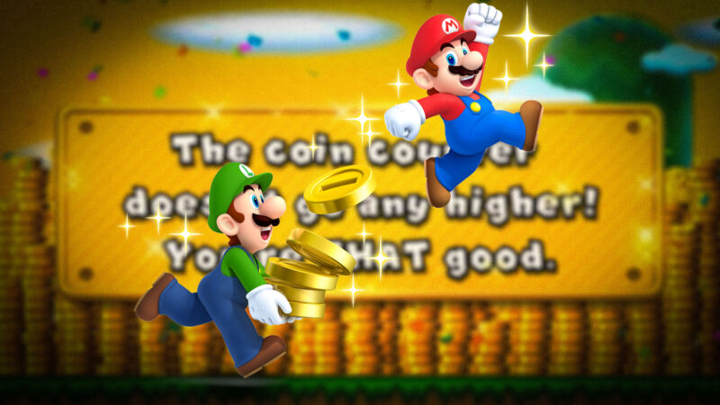 Video game characters Mario and Luigi make bank.