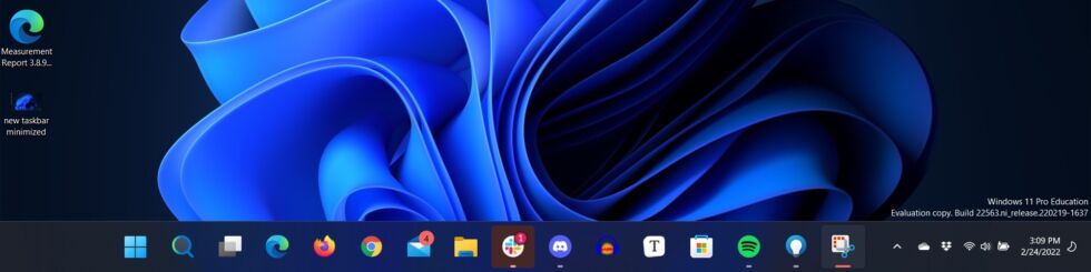 However, swipe up or close an app and it's a much larger version of the taskbar with easier-to-use icons that swipe up from the bottom of the screen.