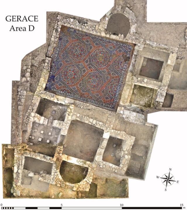 Composite photo of the Gerace bathhouse as excavated between 2016 and 2019.