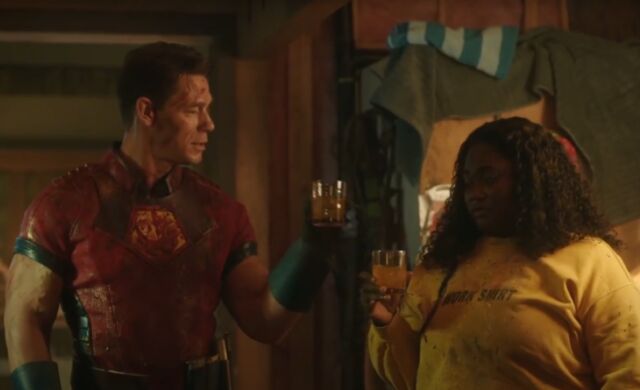 Chris introduces Leota (Danielle Brooks) to his signature Peace Train cocktail: gin, vermouth, vinegar, peppercorn, a touch of maple syrup, and yak butter. She calls it a 