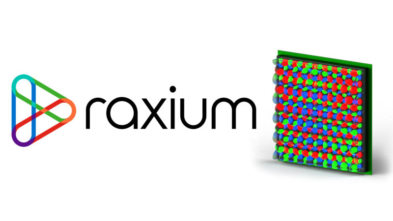 Логотип компании Raxium Micro LED.