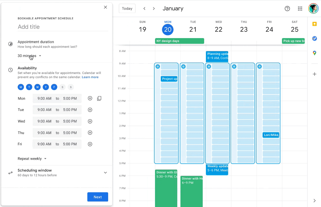 Новата функция на Google Календар прекъсва планирането напред и назад