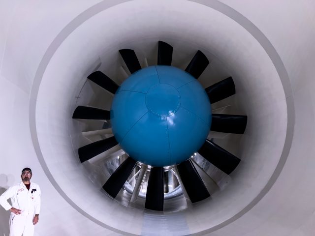 HALO wind tunnel's fan