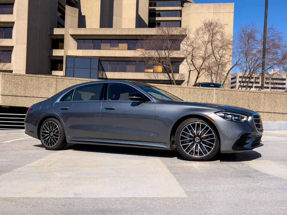 At more than 208 inches (5.2 m), the S500 is a pretty big Benz. But it's more aerodynamic than its predecessors.