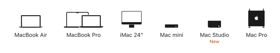 The Apple Store's navigation bar only mentions the 24-inch iMac, and links to the 27-inch model all redirect.