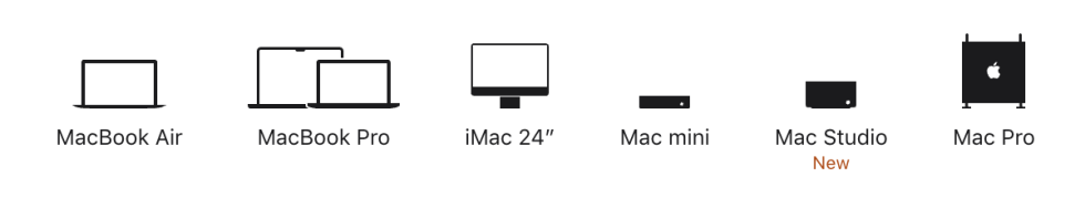 The Apple Store's navigation bar only mentions the 24-inch iMac, and links to the 27-inch model all redirect.