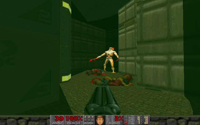 Romero makes clear incredibly early on that we're when < em> Doom II< /em> territory, not < em> Bad 1< /em>. 