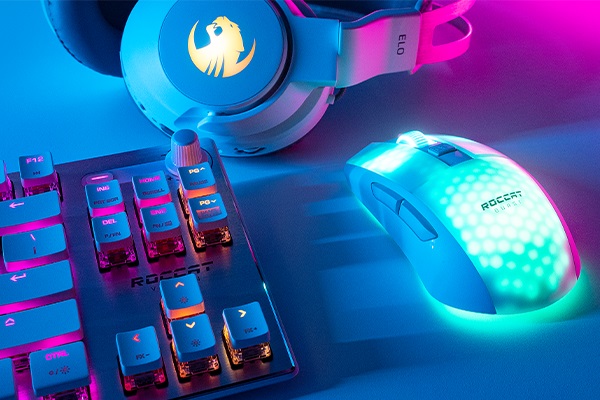 Roccat is making the mouse in white (pictured) and black.