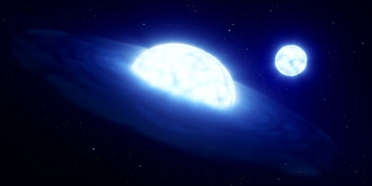 Astronomers: “Vampire” star stripped the atmosphere from its binary partner – Ars Technica