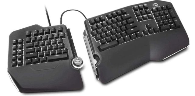 Cloud Nine ErgoFS split mechanical keyboard.