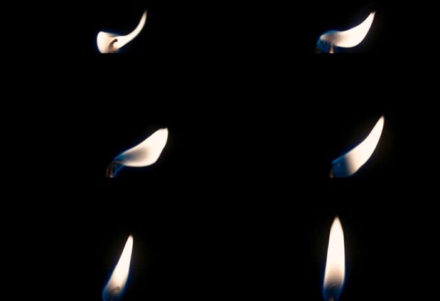 The dynamics of a flickering candle flame. Researchers use deep learning to first explore what the vibration of a single flame sounds like and then generalize the approach to a larger fire that creates an ensemble of sounds.