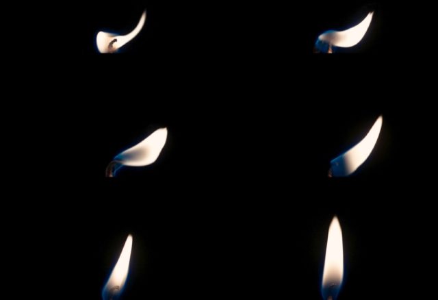 The dynamics of a flickering candle flame. Researchers use deep learning to first explore what the vibration of a single flame sounds like and then generalize the approach to a larger fire that creates a variety of sounds.