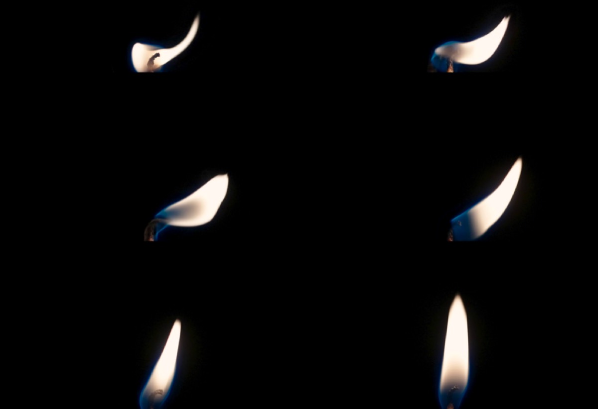 Take a peek inside a flickering candle flame with these 3D-printed shapes