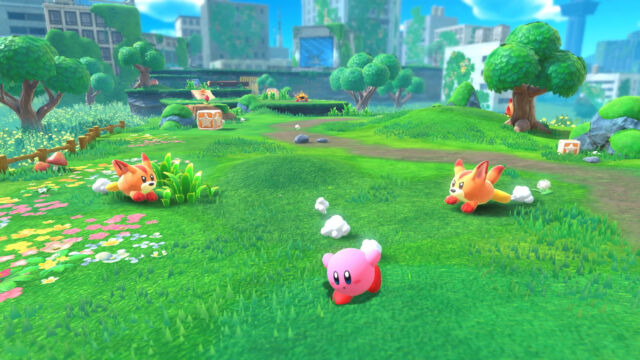 <em>Kirby and the Forgotten Land</em> is a <a href="https://arstechnica.com/gaming/2022/03/kirby-and-the-forgotten-land-review-easy-to-swallow/" target="_blank" rel="noopener">charming and easygoing</a> platformer for the Nintendo Switch.