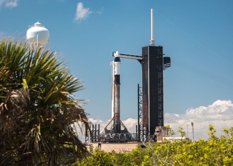 A Falcon 9 rocket and a Crew Dragon spacecraft are ready to launch NASA's Crew-4 mission.