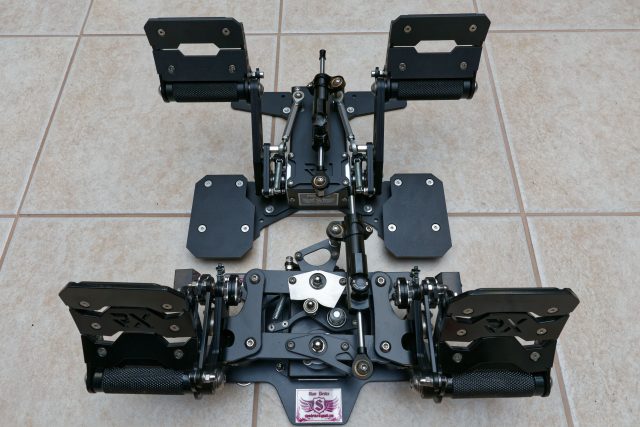The RH Rotor pedals compared to the previous-gen RX Vipers. The Rotors are considerably narrower and also potentially taller, depending on how you attach the pedal support arms.