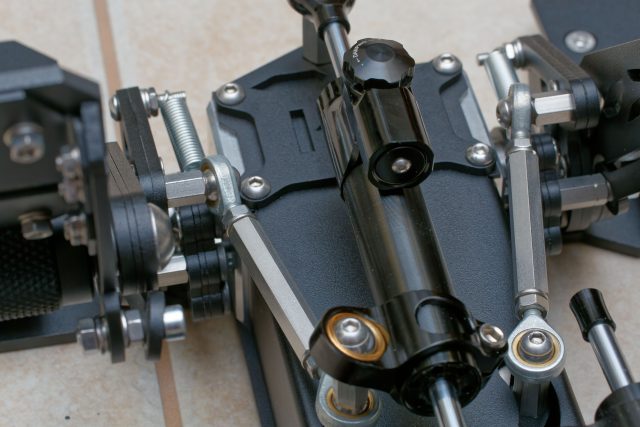 The RH Rotors with a hydraulic damper installed. This is a must if you're going to unhook the main spring and try for the