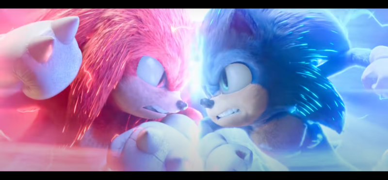 Screenshot from upcoming movie Sonic 2.
