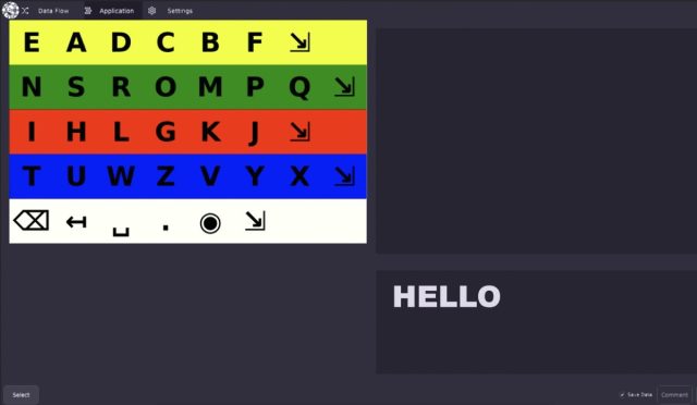 The man learned how to alter his own brain activity in response to audio feedback and could select letters to form words and sentences.