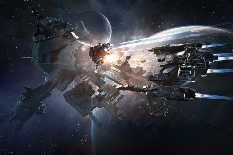 In-game ships and structures like these have real value to <em>EVE Online</em> players even without NFTs.