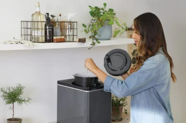 Vitamix's FoodCycler FC-50 is a large appliance that turns food scraps into fertilizer.