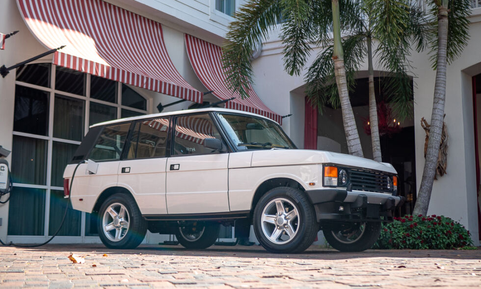 ECD Automotive in Florida restomods Land Rovers and Range Rovers <a href="https://arstechnica.com/cars/2021/06/this-range-rover-classic-restomod-runs-on-tesla-power/">and now offers a Tesla powertrain swap as an alternative to a V8</a>.