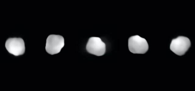 Multiple views of 16 Psyche imaged by the Very Large Telescope.