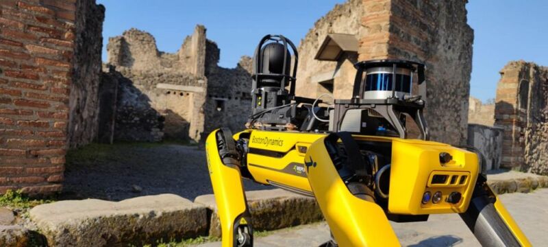 Technology Robotic dog will be on patrol in Pompeii