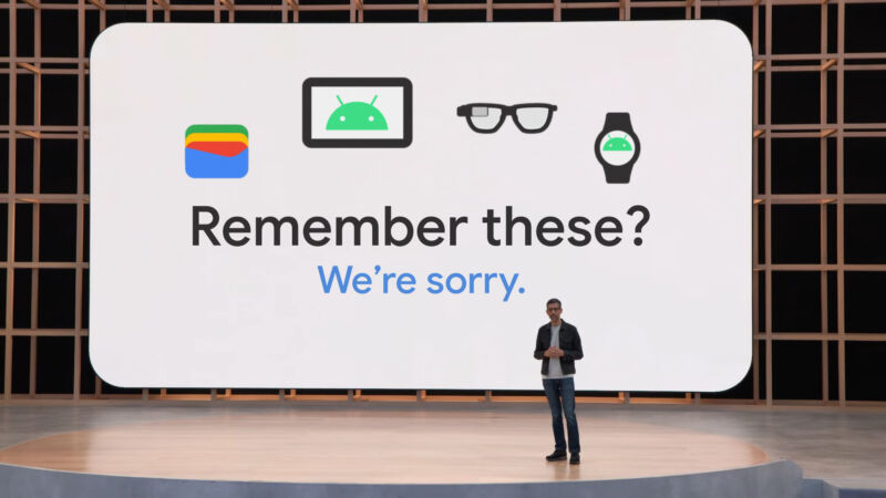 Това не беше истински слайд от Google I/O 2022, но можеше да бъде. 
