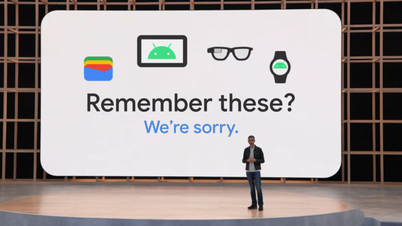 Ce N’était Pas Une Vraie Diapositive De Google I/O 2022, Mais Cela Aurait Pu L’être. 