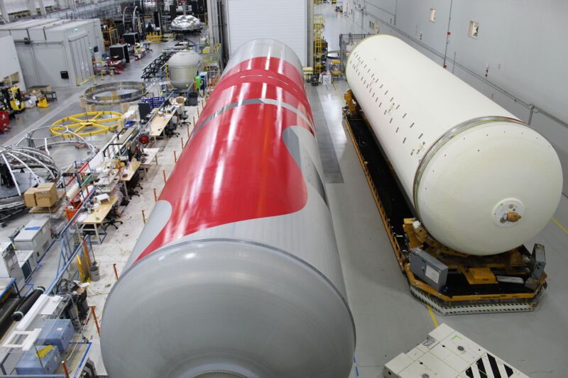 Tory Bruno shared an image of a brightly painted Vulcan rocket first stage tank this week on Twitter.