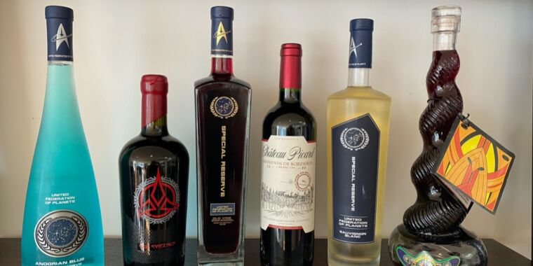 We tasted the expanded collection of Star Trek wines and found them… wanting