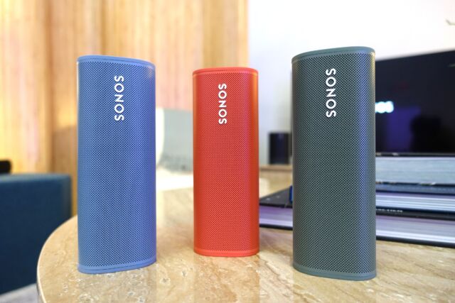 The Sonos Roam portable speaker will be available in a trio of new colors starting May 11.