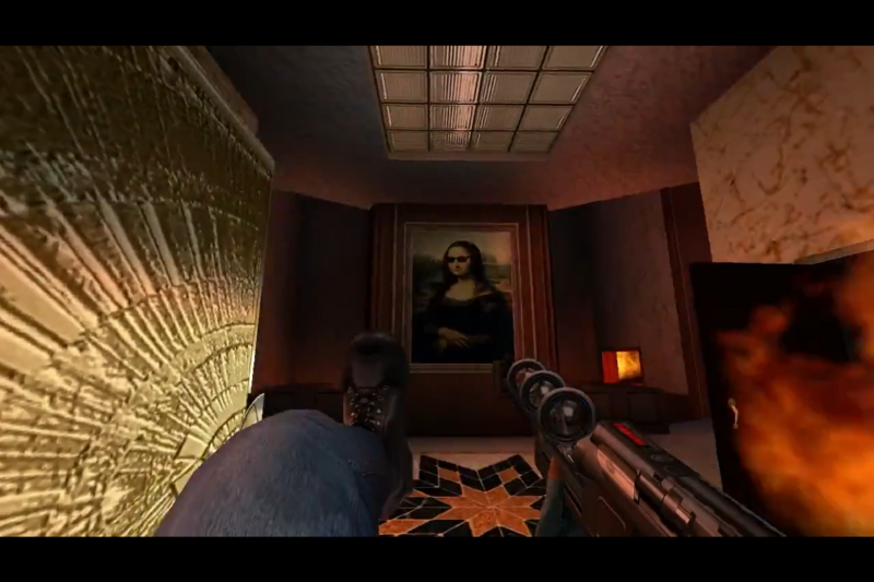 Apparent footage from a 2001 build of <em>Duke Nukem Forever</em> has leaked, 21 years later. As this version of the Mona Lisa might say, deal with it.