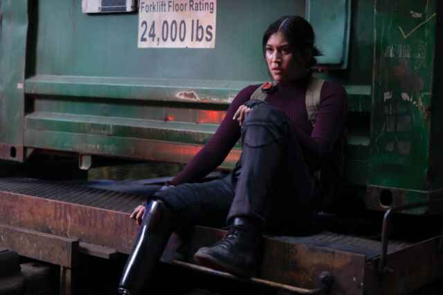 Alaqua Cox stars as Maya Lopez, aka Echo, first introduced in last year's <em>Hawkeye</em>.